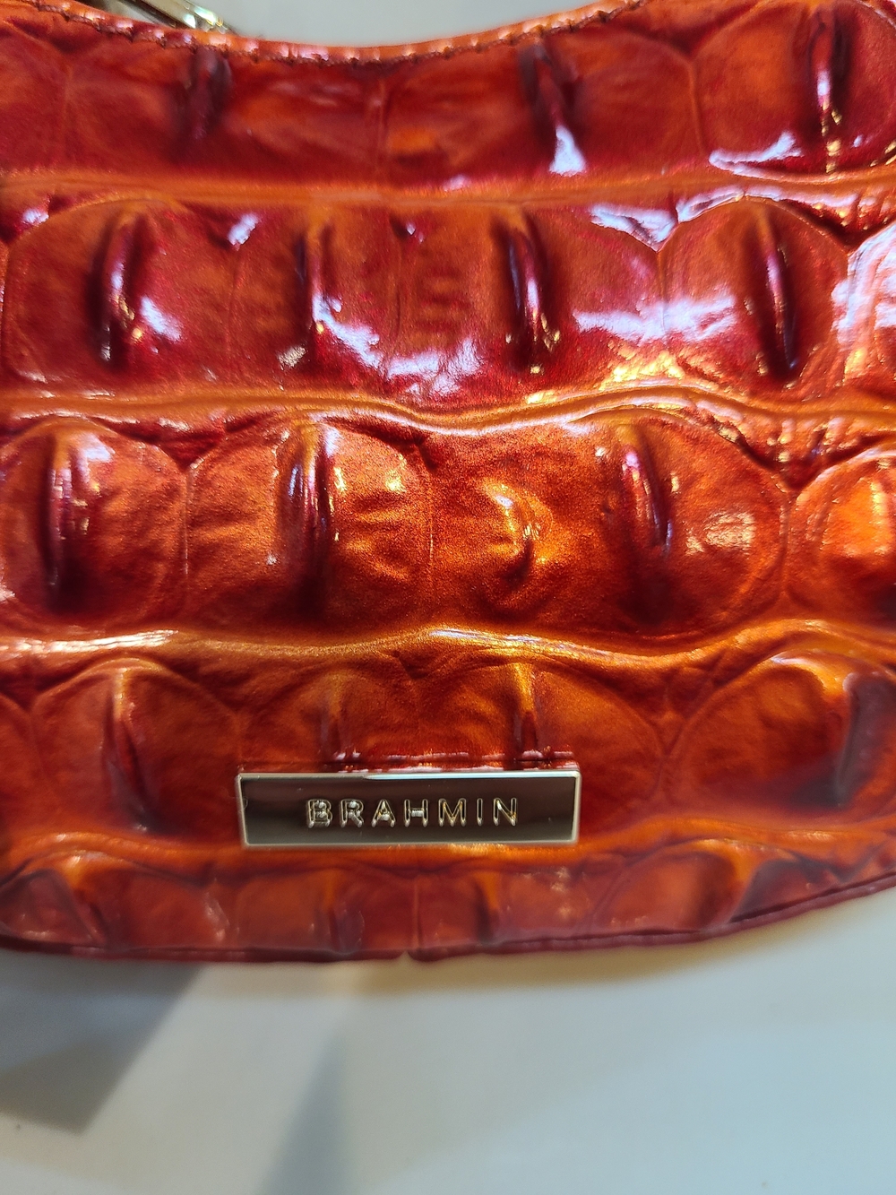NWT Brahmin Radiant Red Melbourne Lollie Mini/Micro - Picture 6 of 15